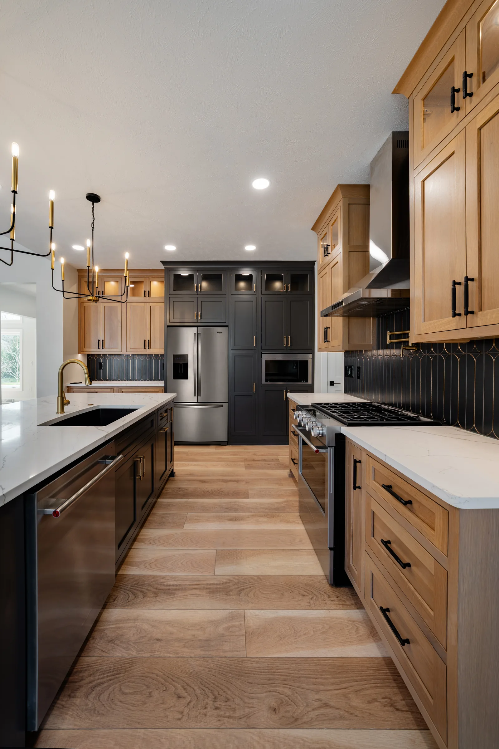 The Vista House — Kitchen aisle and island