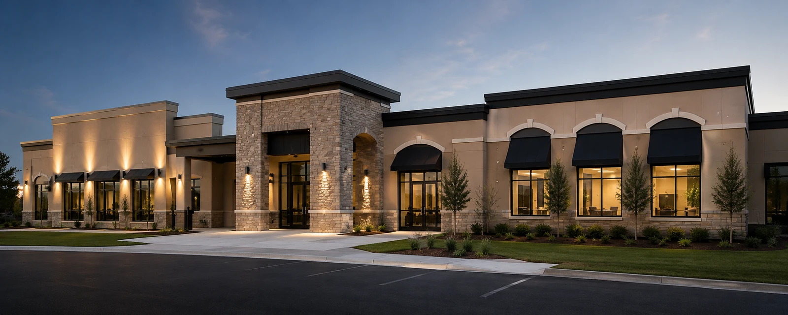 Commercial interior finishes