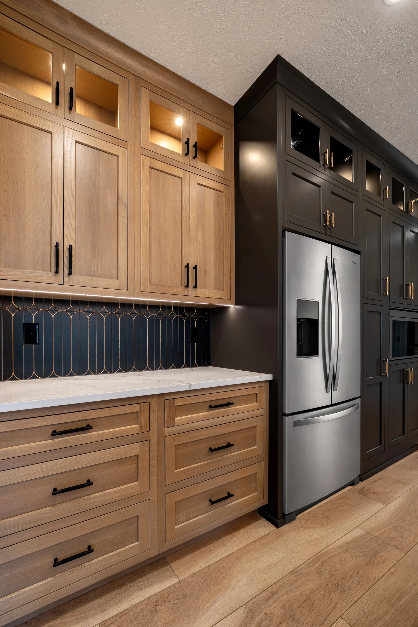 The Vista House — Kitchen storage and oven